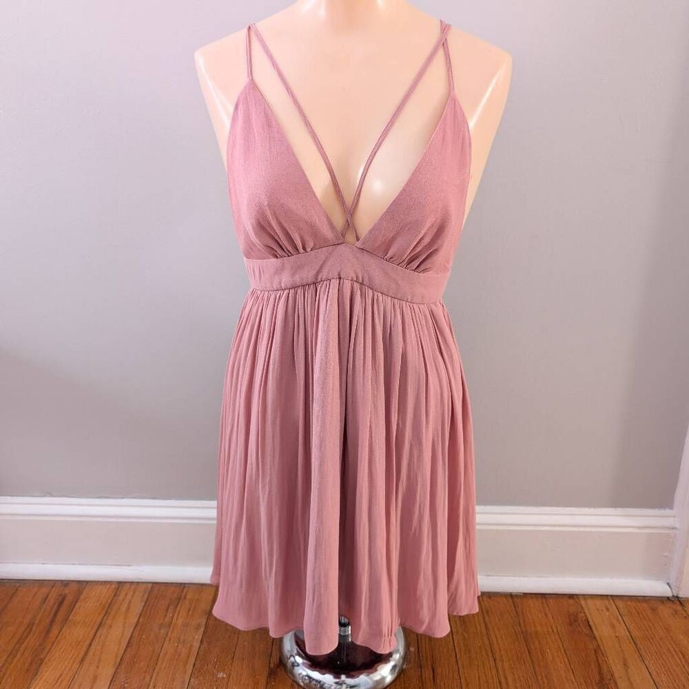 Forever 21 Strappy Dusty Rose Sundress